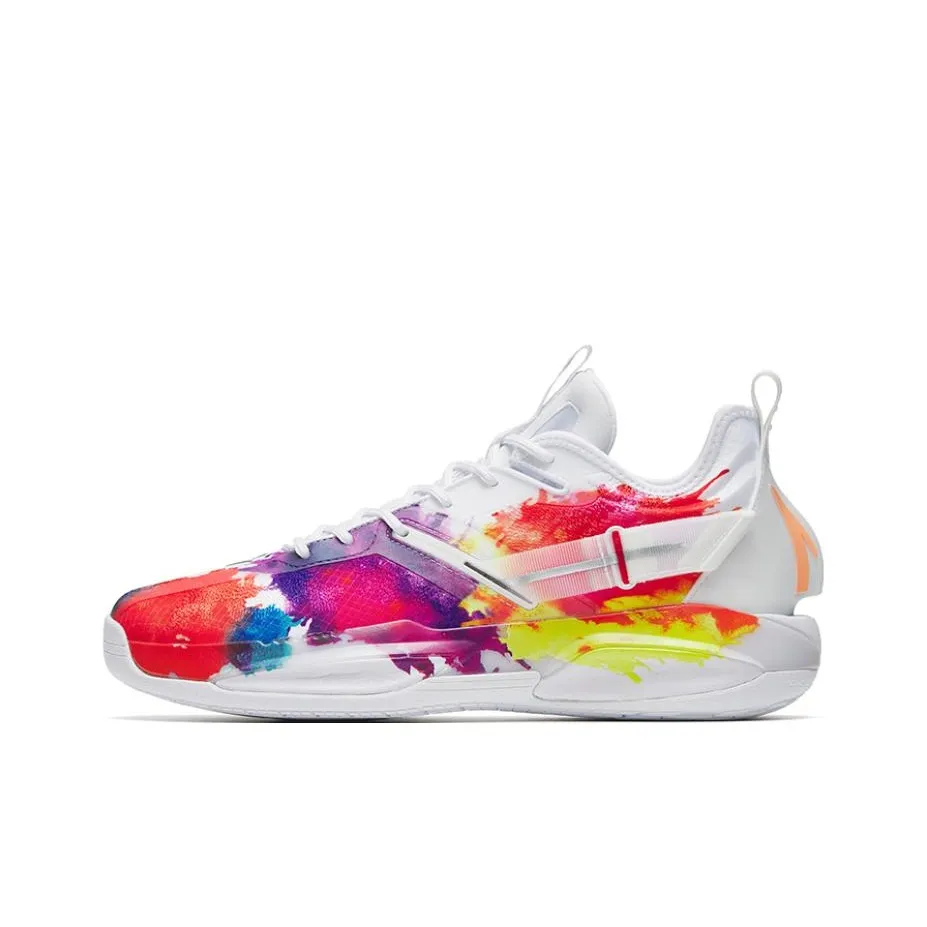 ANTA GH3 Basketball Shoes Men's Low Top White/Red/Purple