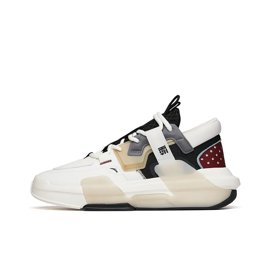 ANTA Bastard 3,0 Устойчивый к истиранию Дышащий MID Скейтбординг Кроссовки Мужские Белый Черный Серый