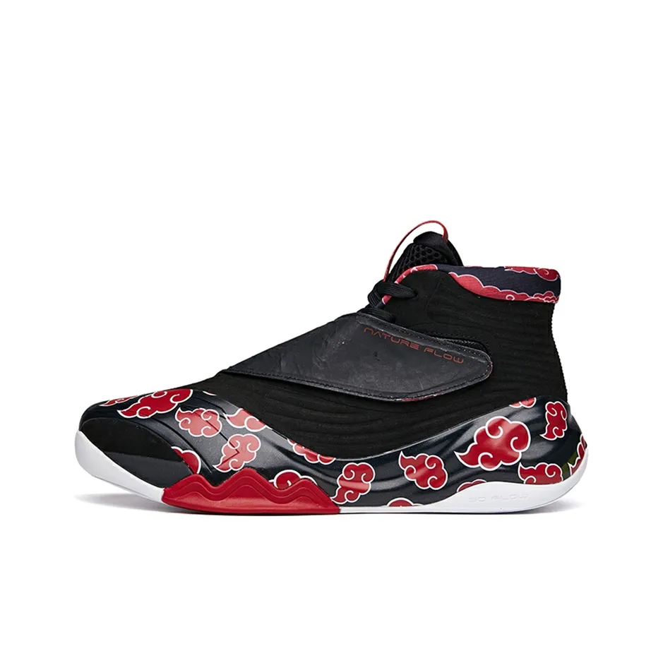 Anta KT6 Cushioning Support Mid-Top Performance Basketball Shoes Men's Black Red