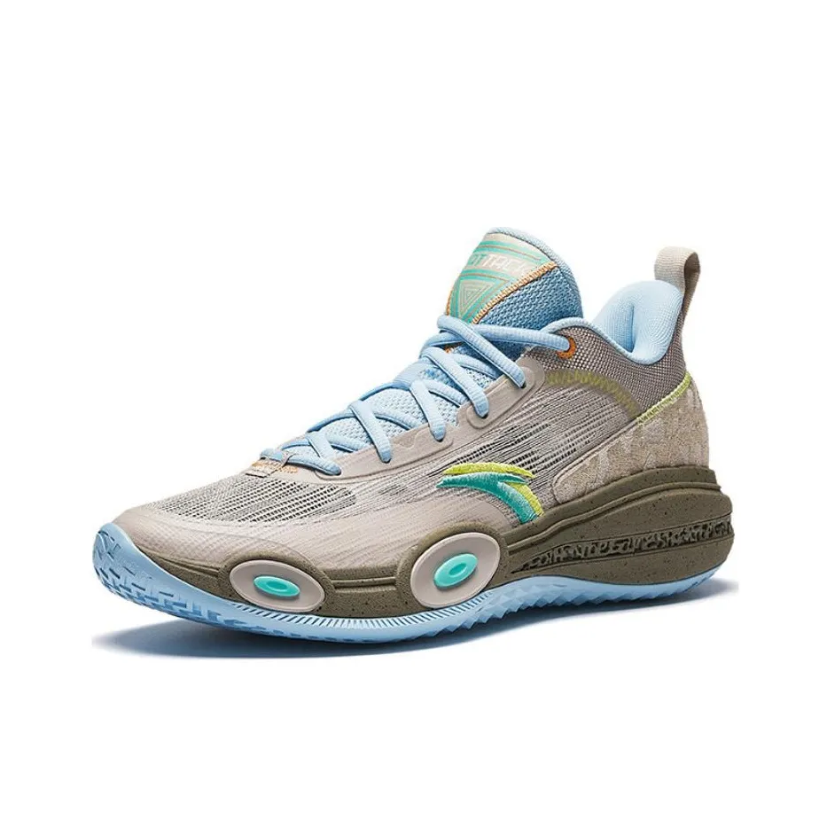 ANTA Raid 1 Low Топ Баскетбольные кроссовки Мужской Серый