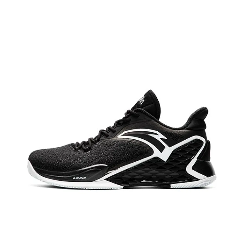 Anta RR5 Cushioning, Slip Resistant, And Abrasion Resistant Low Top Basketball Shoes Men's Black White