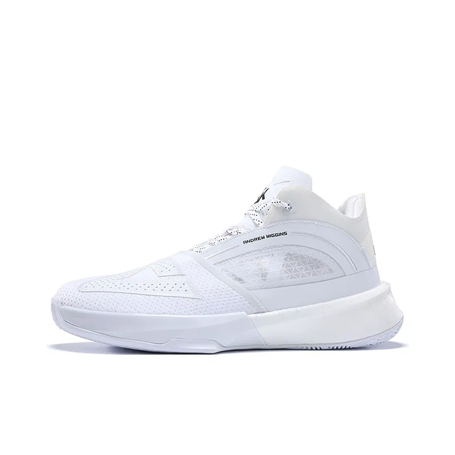 PEAK Surfing The Big Triangle 1.0 Basketball Shoes Men's Mid Top White
