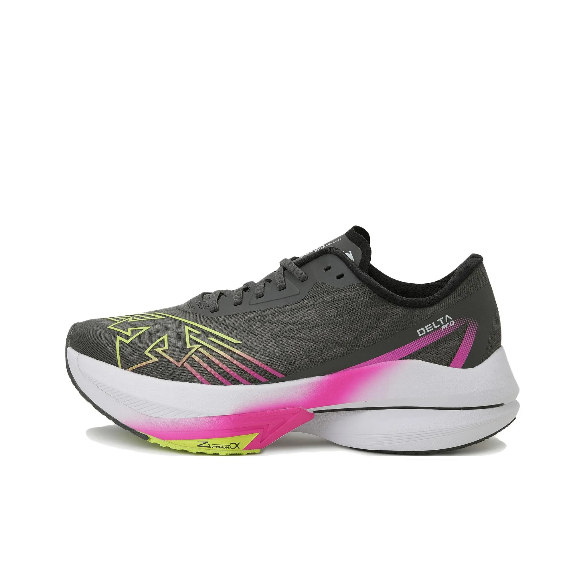 DESCENTE DELTA Anti-Slip Wear-Resistant Breathable Supportive Lightweight Low-Top Running Shoes Unisex Charcoal Gray