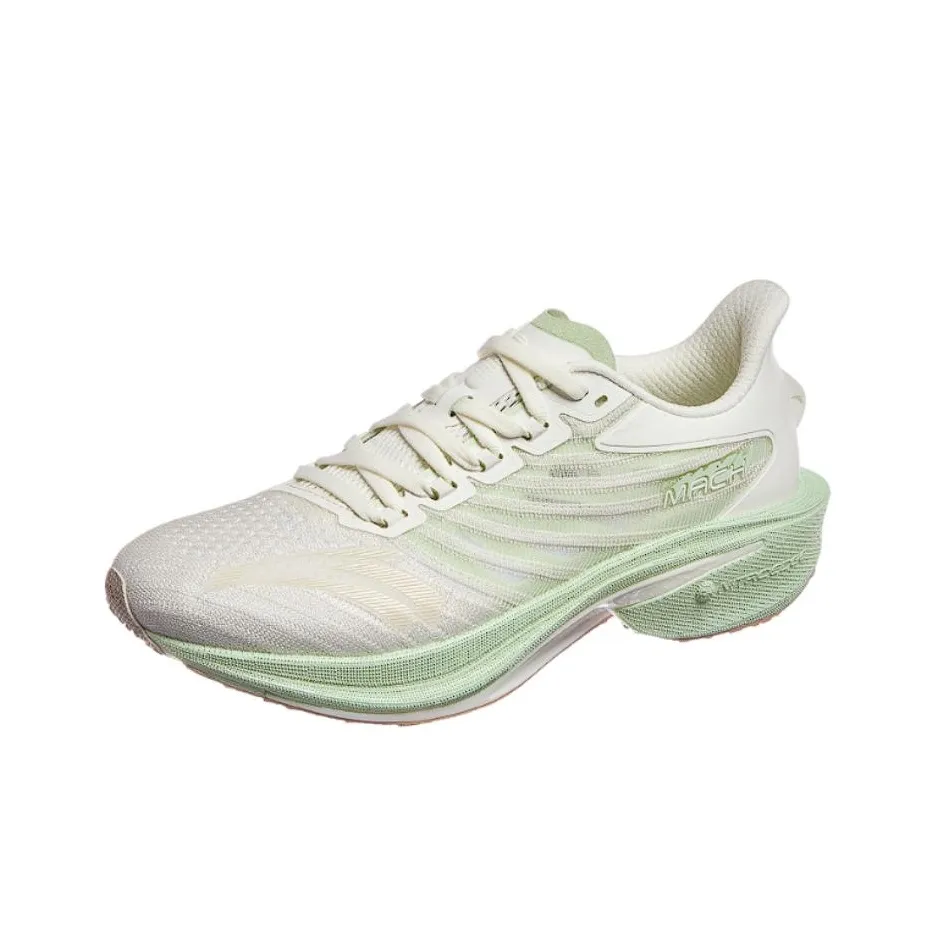 Anta MACH Mach 4.0 Cushioning Wear-Resistant Rebound Low-Top Running Shoes Women's White Green