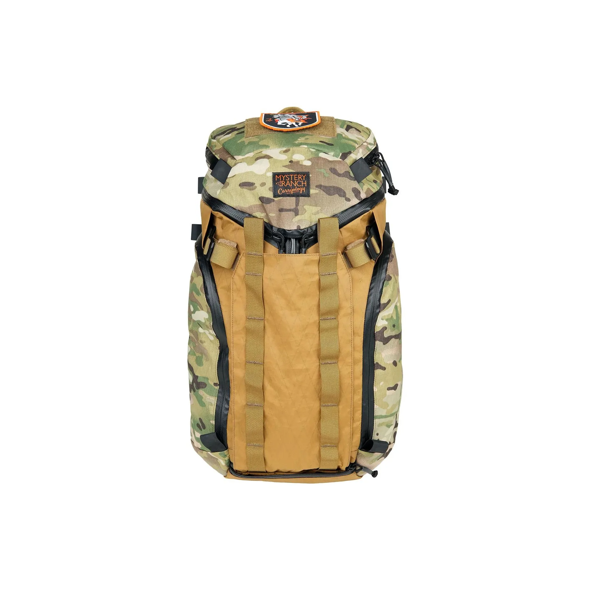 MYSTERY RANCH Waterproof Material Outdoor Hiking Bag crease-effect backpack Unisex Yellow & Multicolor