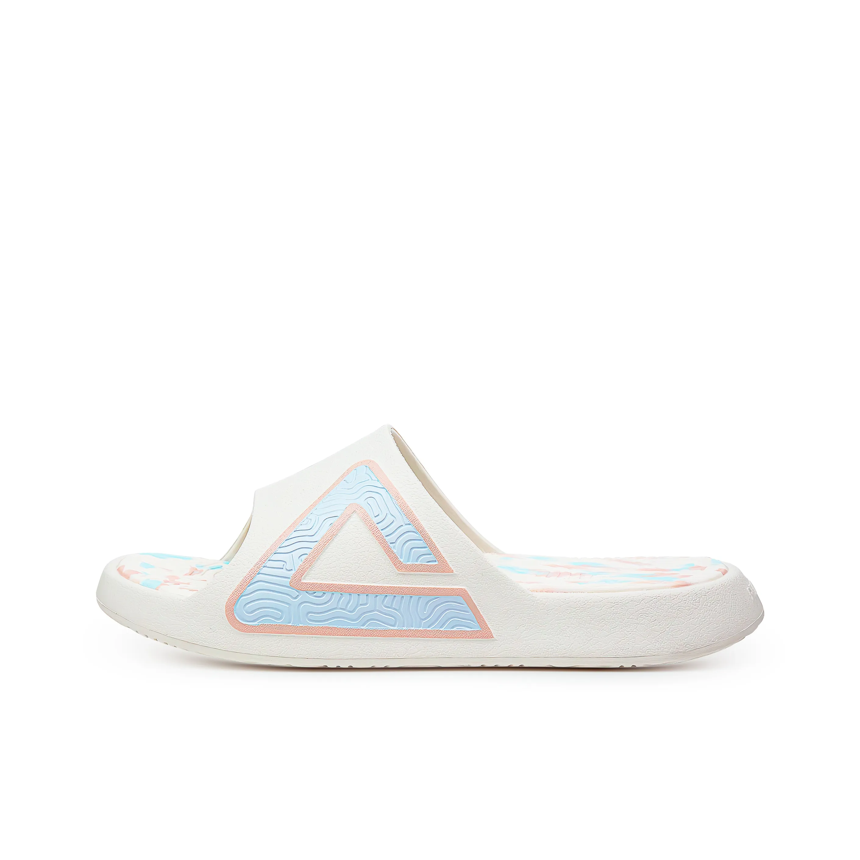 PEAK Slide Slippers Unisex Canvas White Pink