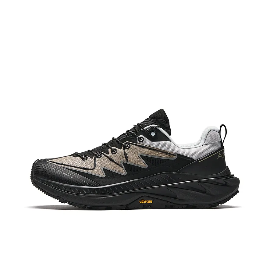 Anta Wild PRO Shock Absorbers Slip Resistant Abrasion Resistant Breathable Low Top Running Shoes Men's Black Gray