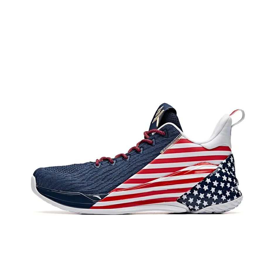 ANTA KT4 Basketball Shoes Men's Low Top Coastal Blue