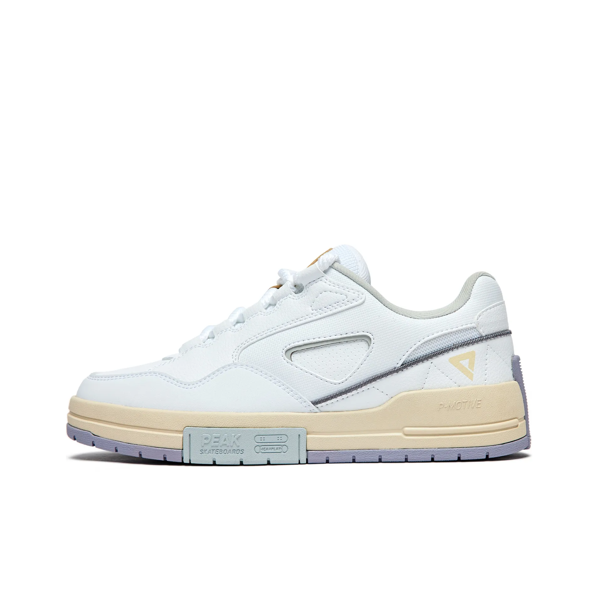 PEAK Sugar-free Bread Shoes Breathable Low-Top Skateboard Shoes Women's Raw Coconut White