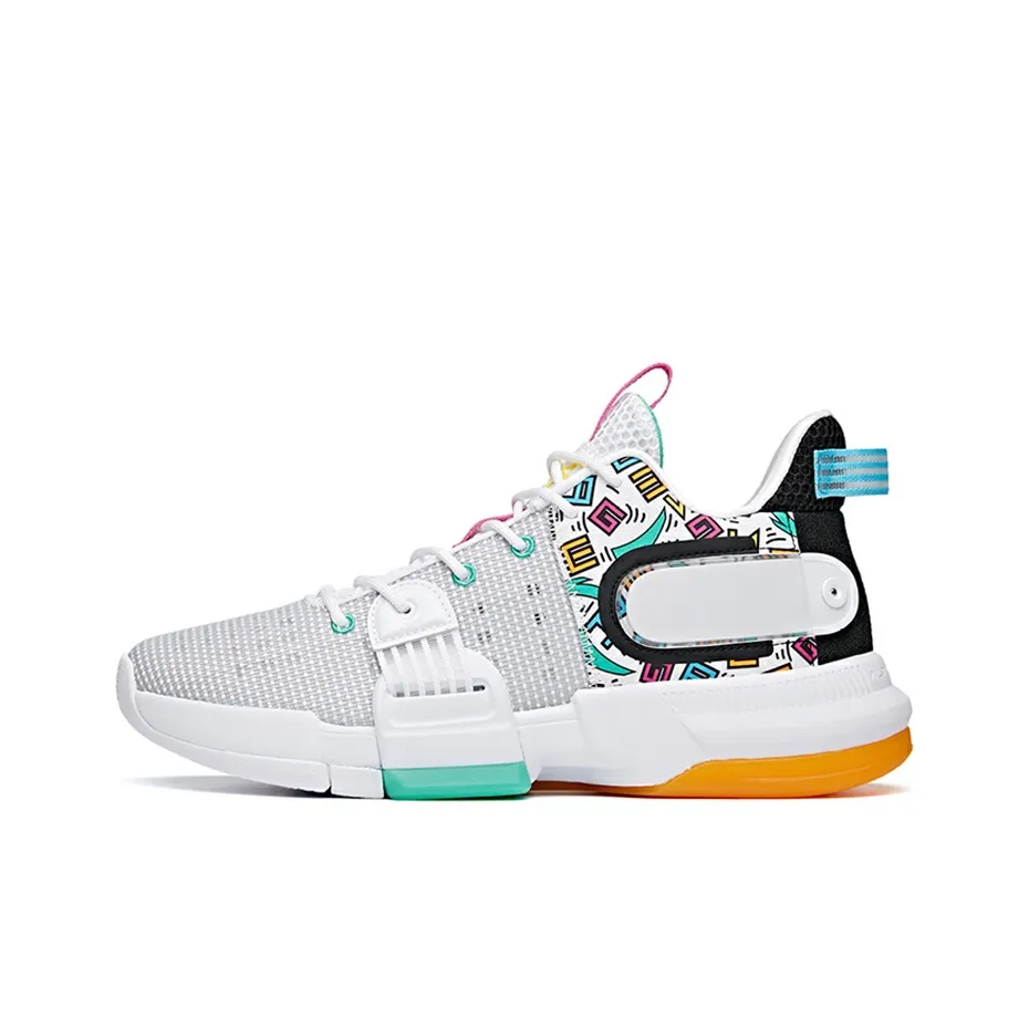 ANTA Craze 2 Frivolity 2 Устойчивые к истиранию Низкие Баскетбольные Кроссовки для Игры Мужские Белый Черный Зеленый