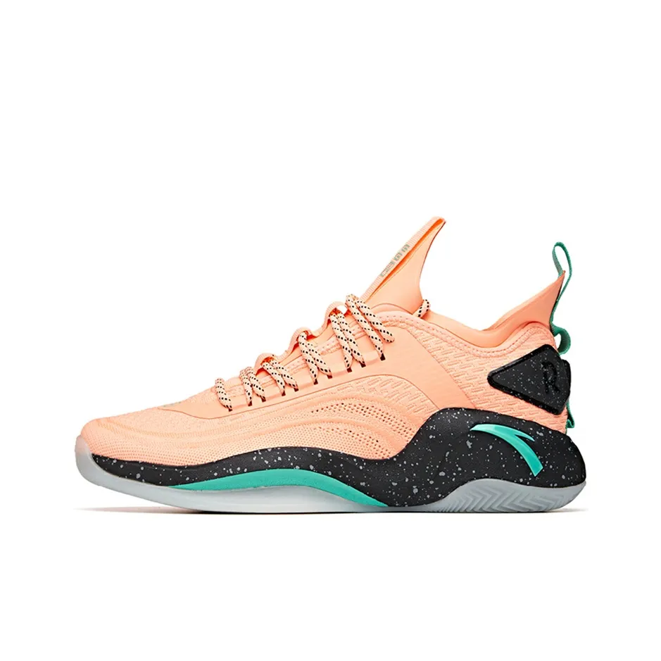 Anta RR6 Cushioning, Slip Resistant, Lightweight Low Top Basketball Shoes Men's Neon Orange
