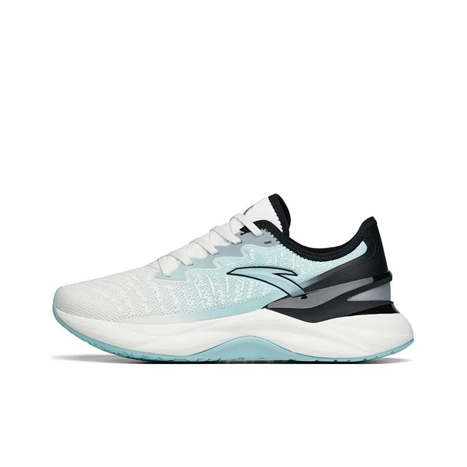 ANTA Tron 2.0 Running Shoes Men's Low Top Ivory White/River Blue/Black