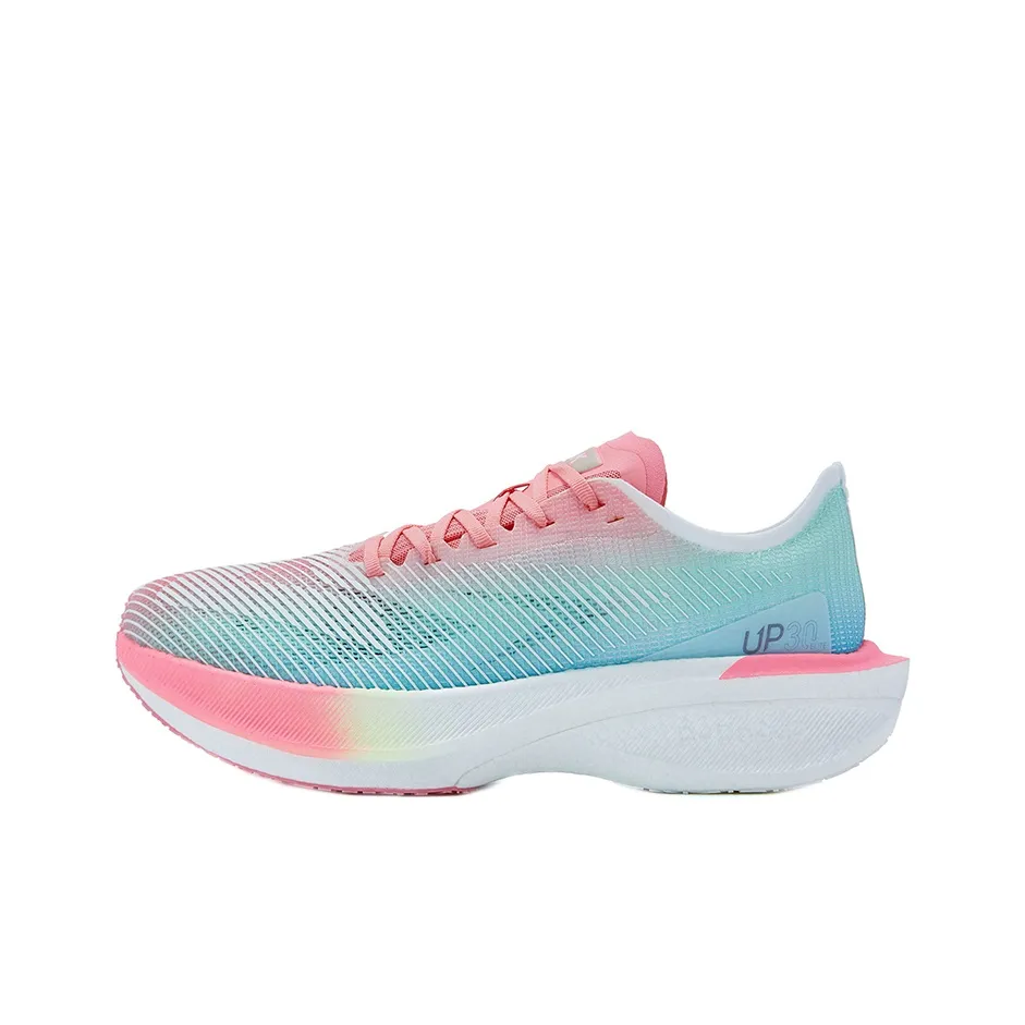 PEAK UP30 2,0 Elite Ударопрочный Легкий Низкий Топ Беговые кроссовки Мужские Розовый Синий