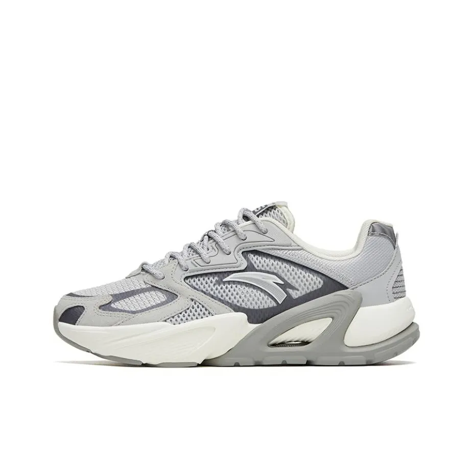 ANTA Millennium 6 Slip Устойчивый к истиранию Низкий Топ Casual Женский Серый