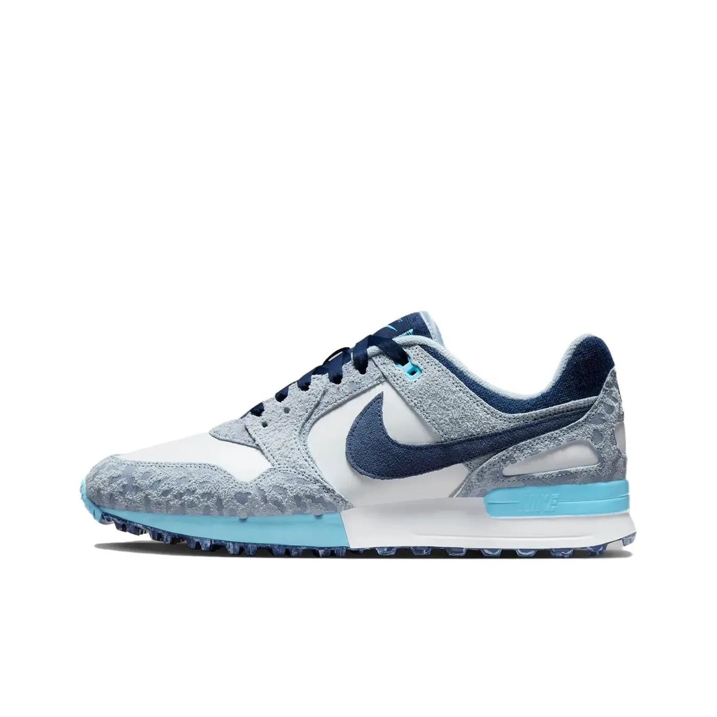 Nike Air Pegasus 89 Anti Slip Wear Resistant Low Top Golf Shoes Unisex Blue Gray