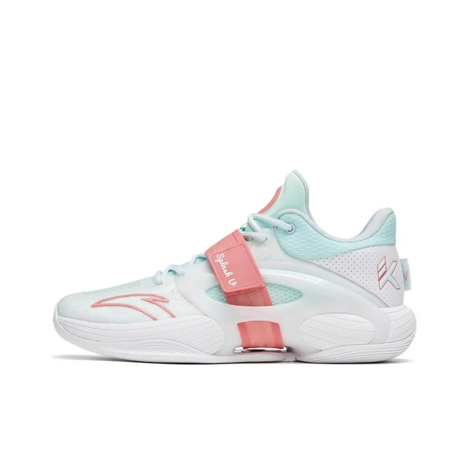 ANTA KT SPLASH V Basketball Shoes Men's Low Top White/Green/Pink