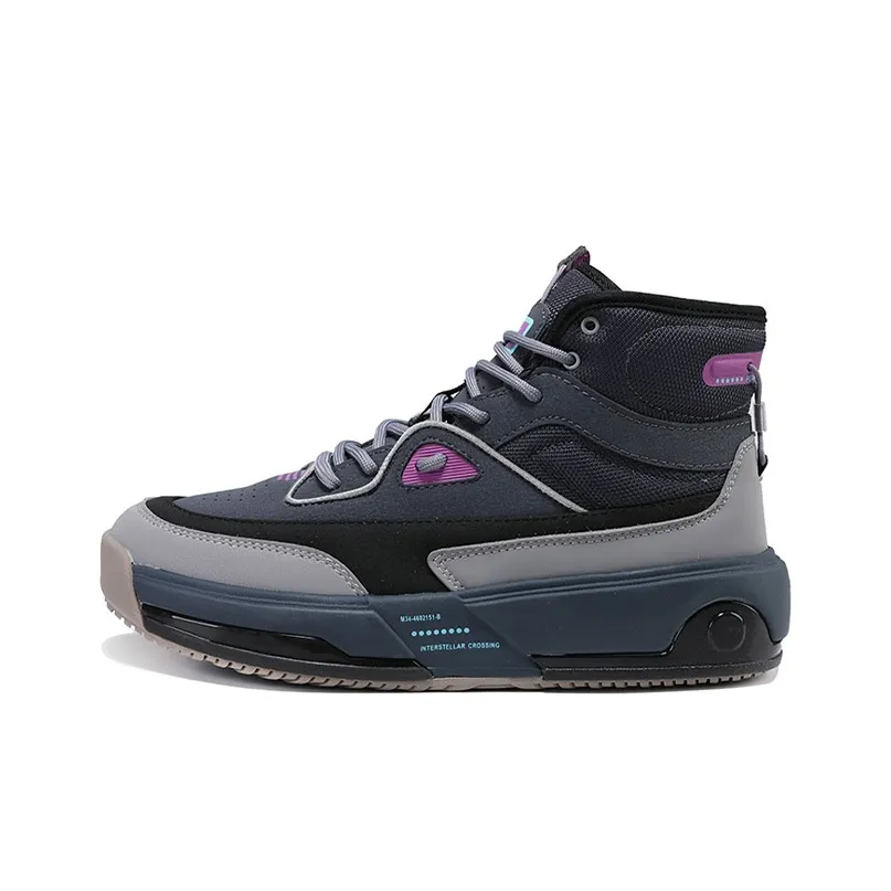 PEAK Running Shoes Women's High-Top Dark Gray