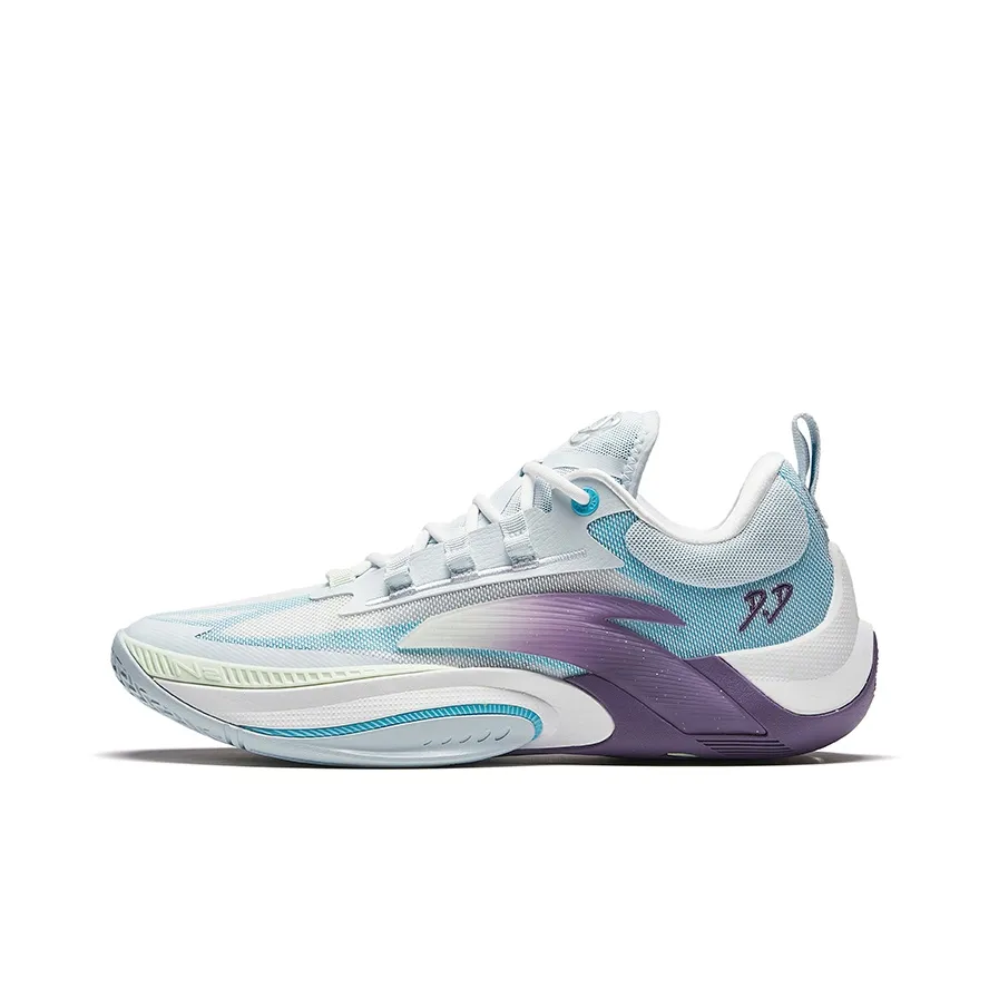 Anta Instantaneous 1 MOP Cushioning, Wear Resistant Low Top Basketball Shoes Men's Illusion Blue