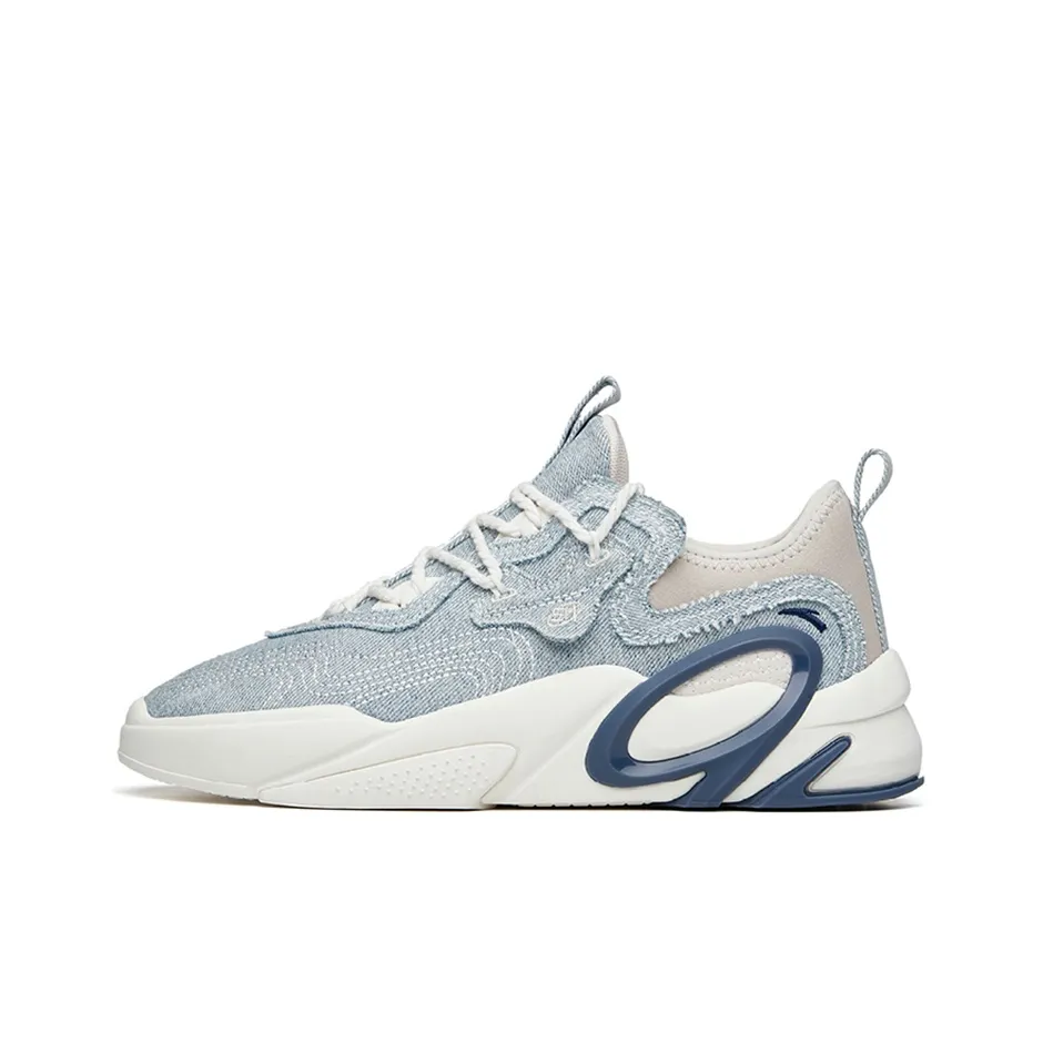 Anta AT91 Low-Top Skateboard Shoes Men's Blue Gray