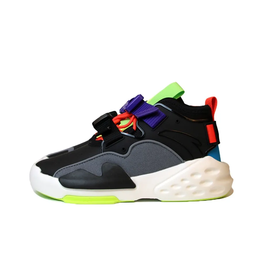 ANTA Bastard High Топ Скейтборд Кроссовки Мужские Черный Серый Белый