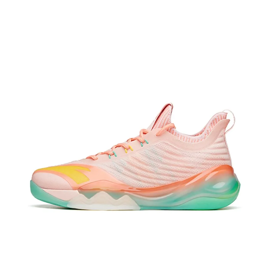 Anta KT6 Low 'Flamingo' KT Durable Breathable Low Top Basketball shoes cloud Pink Green