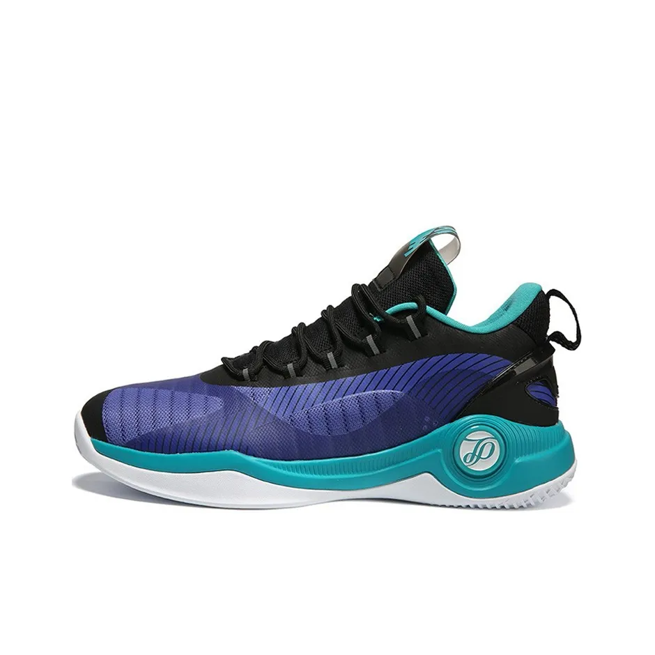 PEAK Parker Generation Паркер Шокабойеры Противоскользящие Устойчивые к истиранию Низкий Топ Баскетбольные кроссовки Мужской Фиолетовый