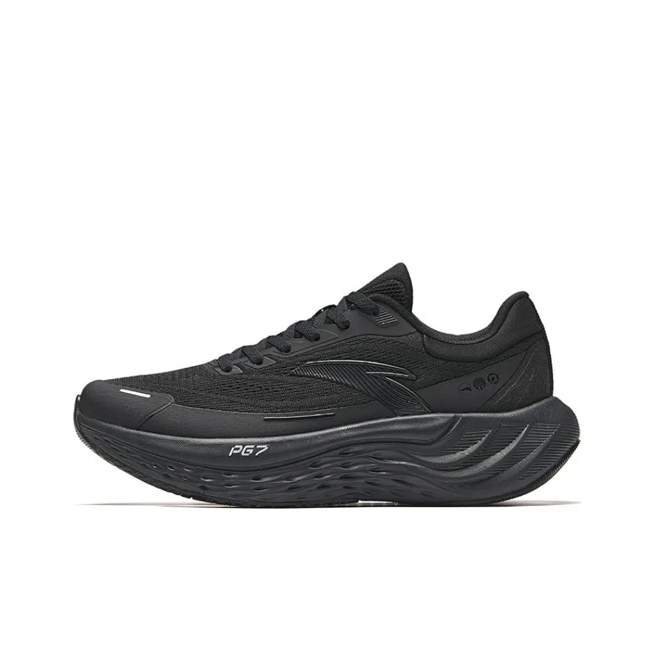 Anta Anti Slip Wear Resistant Low Top Running Shoes Women's Basic Black