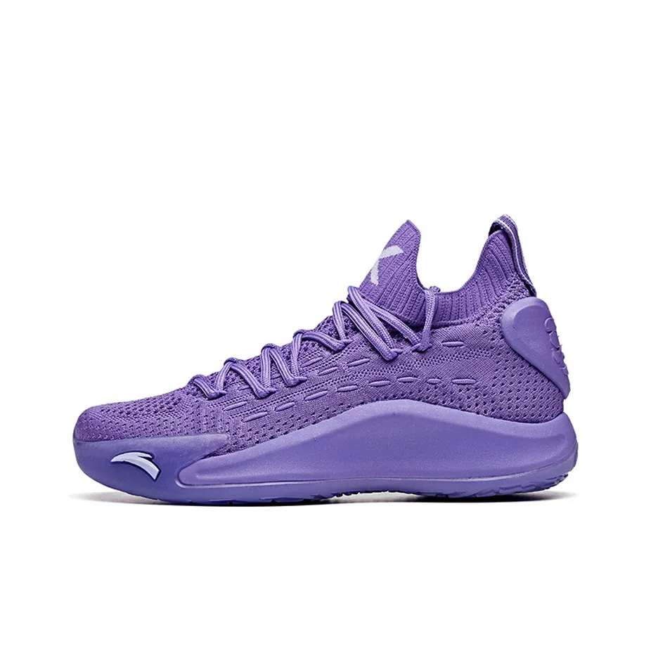 Anta KT5 KT Low For Girls Cushioning Anti Slip And Wear Resistant Mid Top Basketball Shoes Women's Purple
