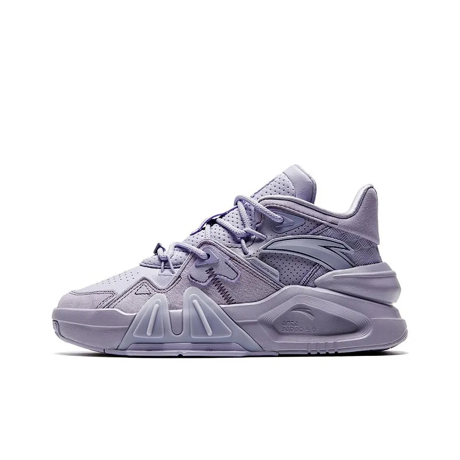 ANTA Bastard 4 Противоскользящие Устойчивые к истиранию MID Топ Скейтборд Кроссовки Женские Фиолетовые