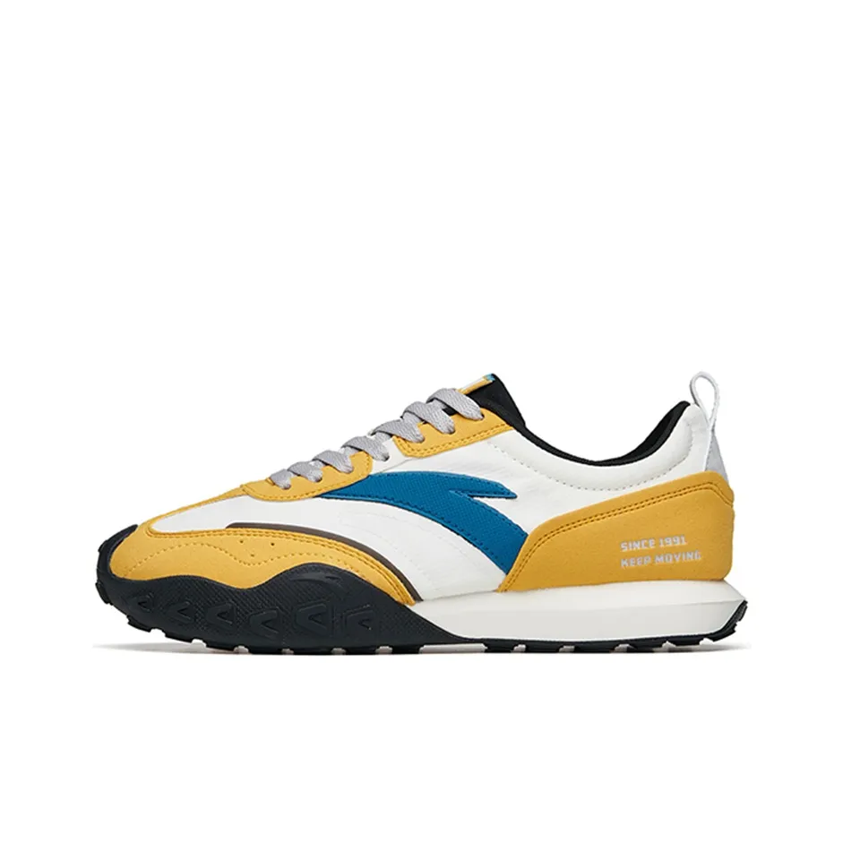 Anta HERITAGE Low-Top Sports Casual Shoes Men's White Yellow