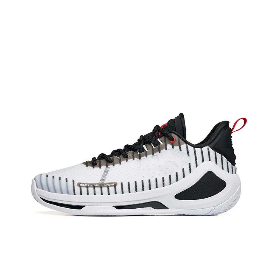 Anta Alien 3 SE Wear-Resistant Low-Top Basketball Shoes Men's White Black
