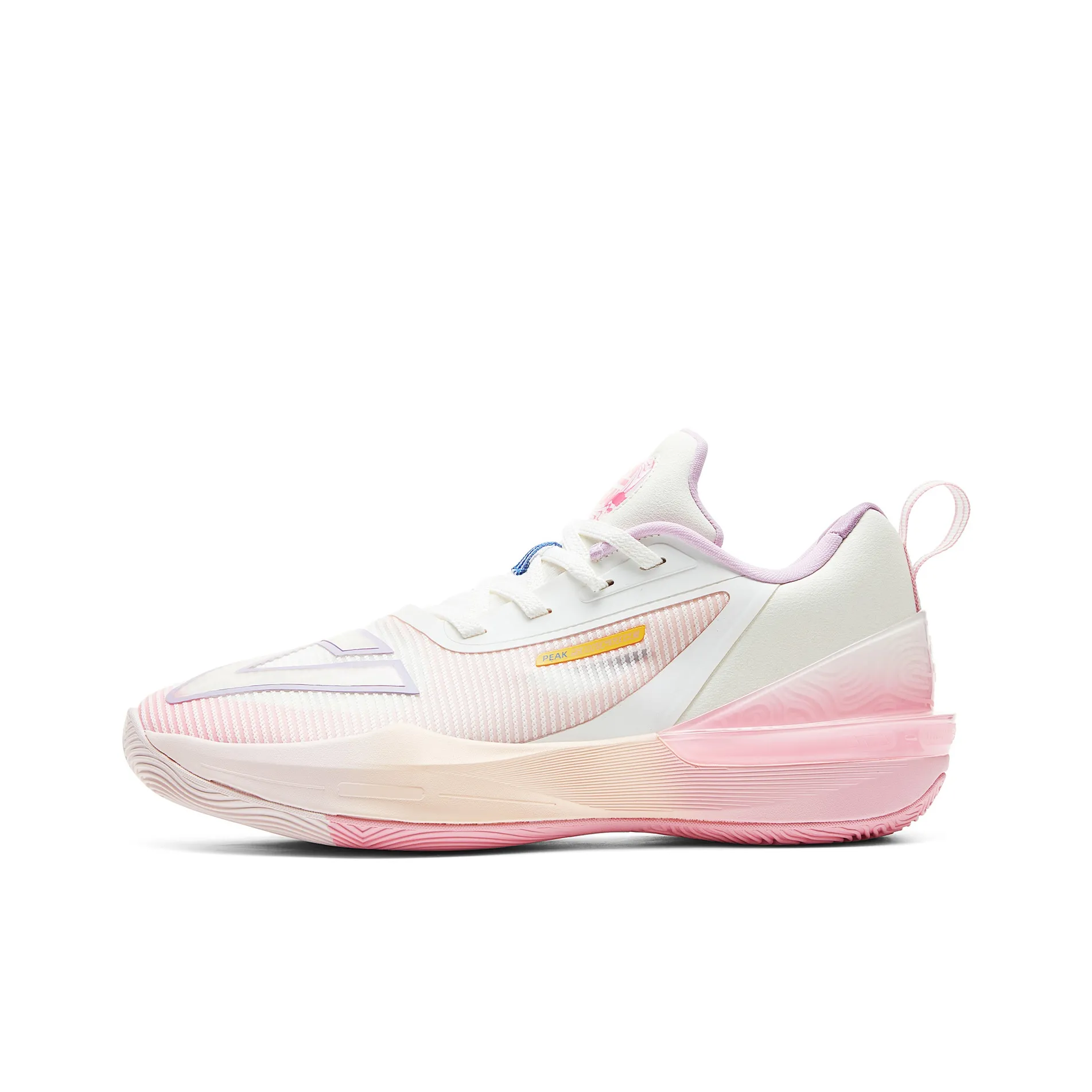 PEAK State Maximums Trigonometric 3.0 Basketball Shoes Men's Low Top Beige White Pink Purple