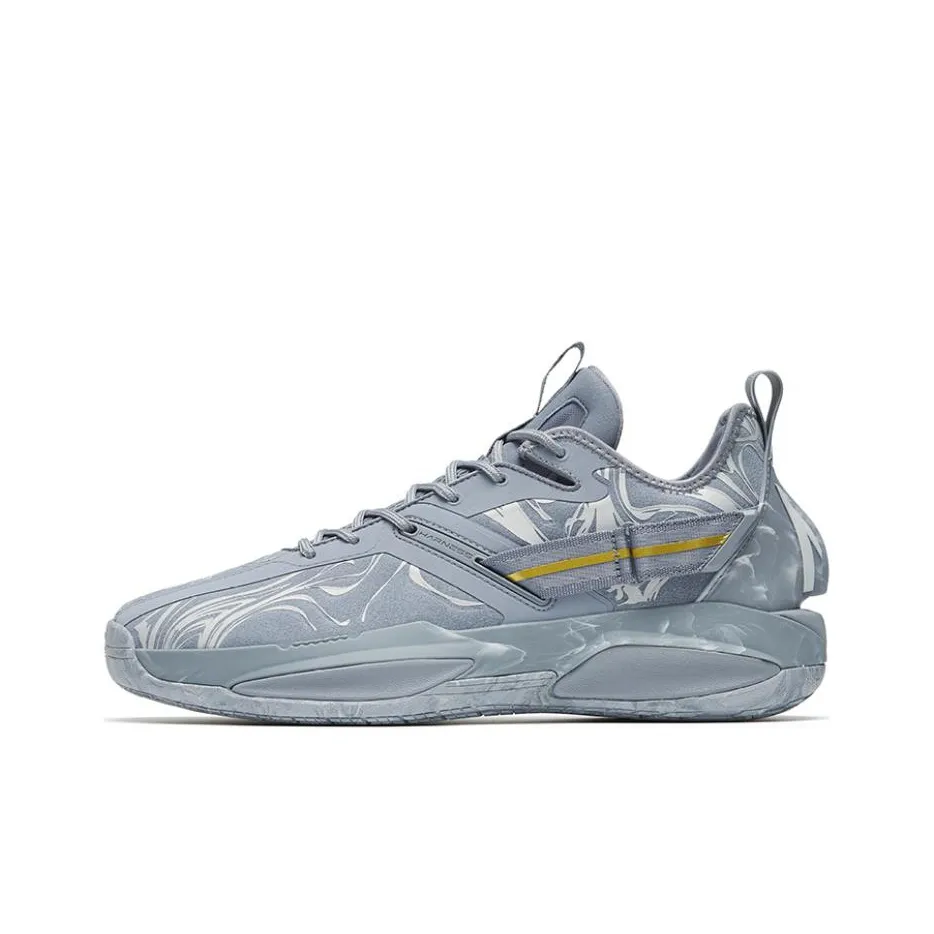 ANTA GH3 Basketball Shoes Men's Low Top Marble/Gray