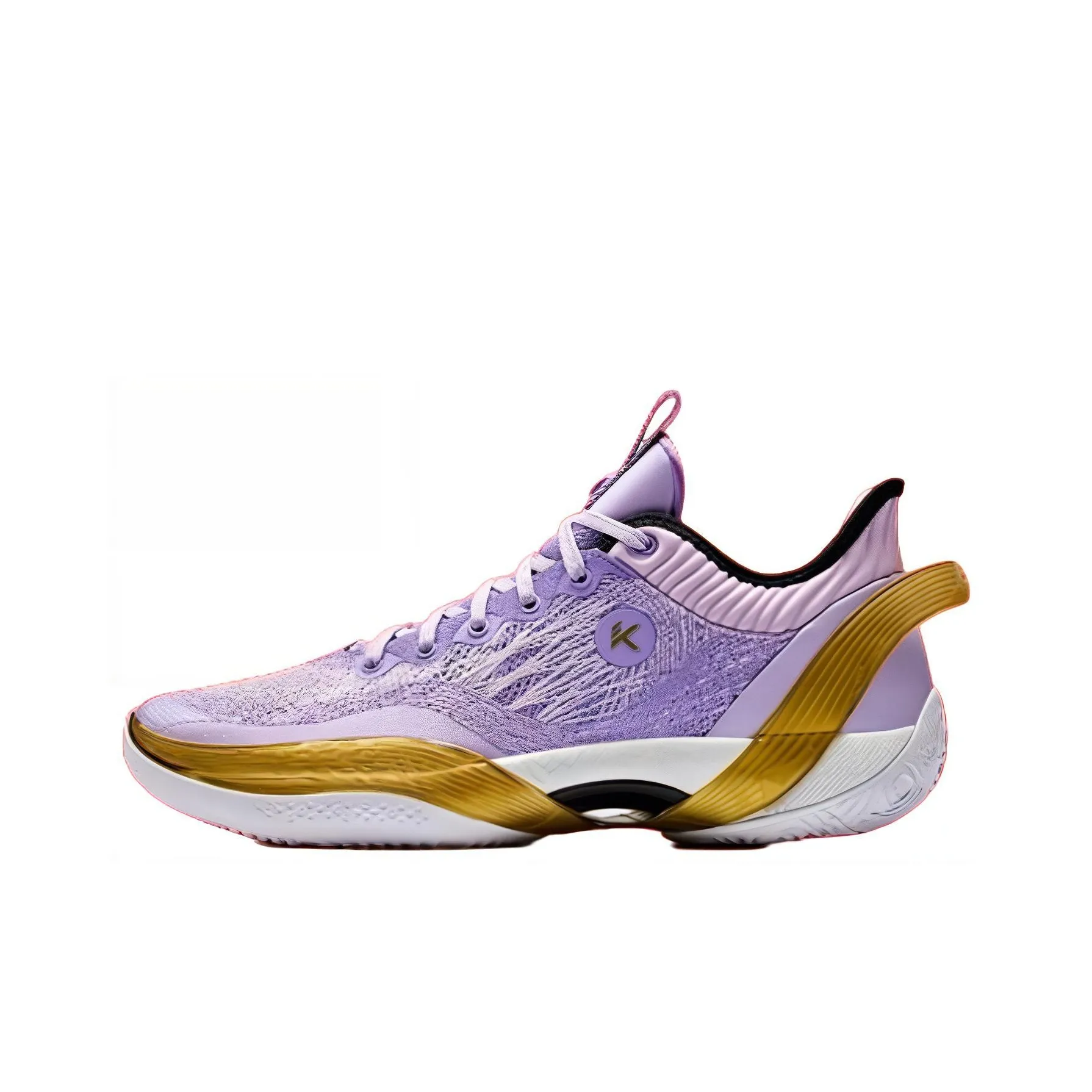 Anta Three point Rain1.0 Cushioning Wear Resistant Low Top Basketball Shoes Men's Purple