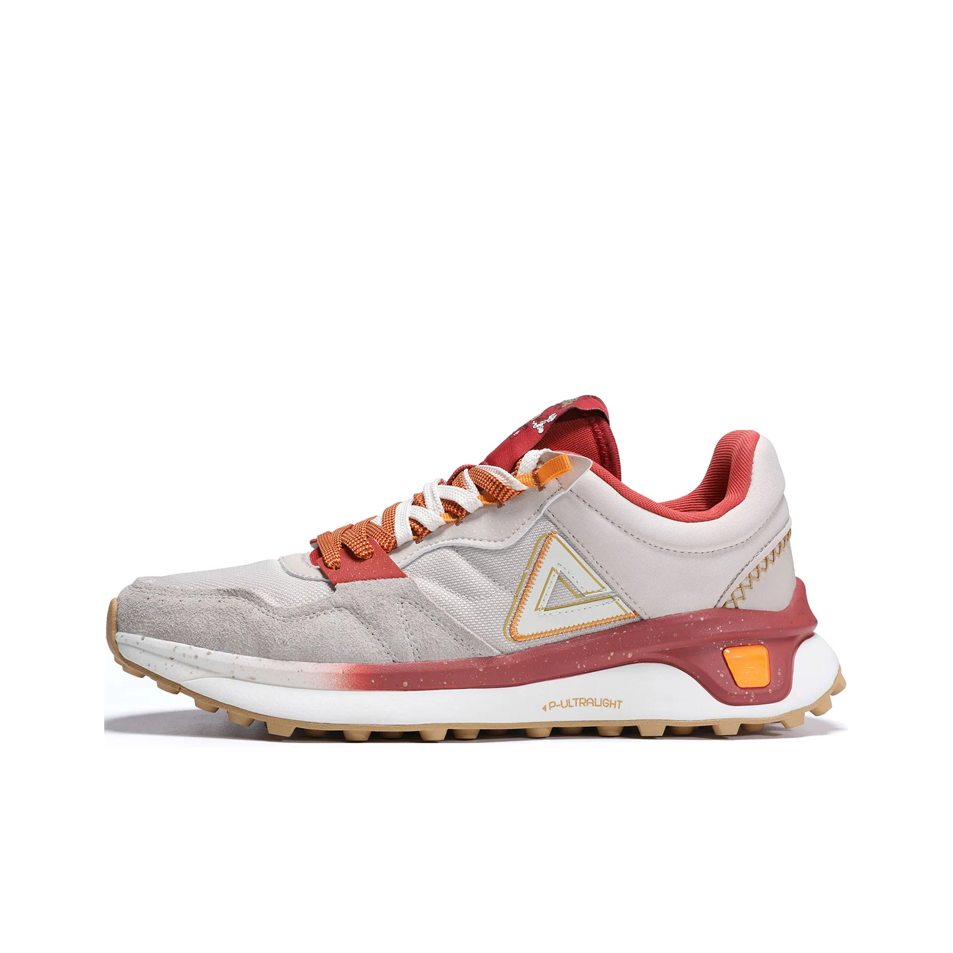 PEAK Flick 70s Attitude Collection Низкий Топ Спортивная Повседневная Обувь Мужская Слоновой Кости Желтый