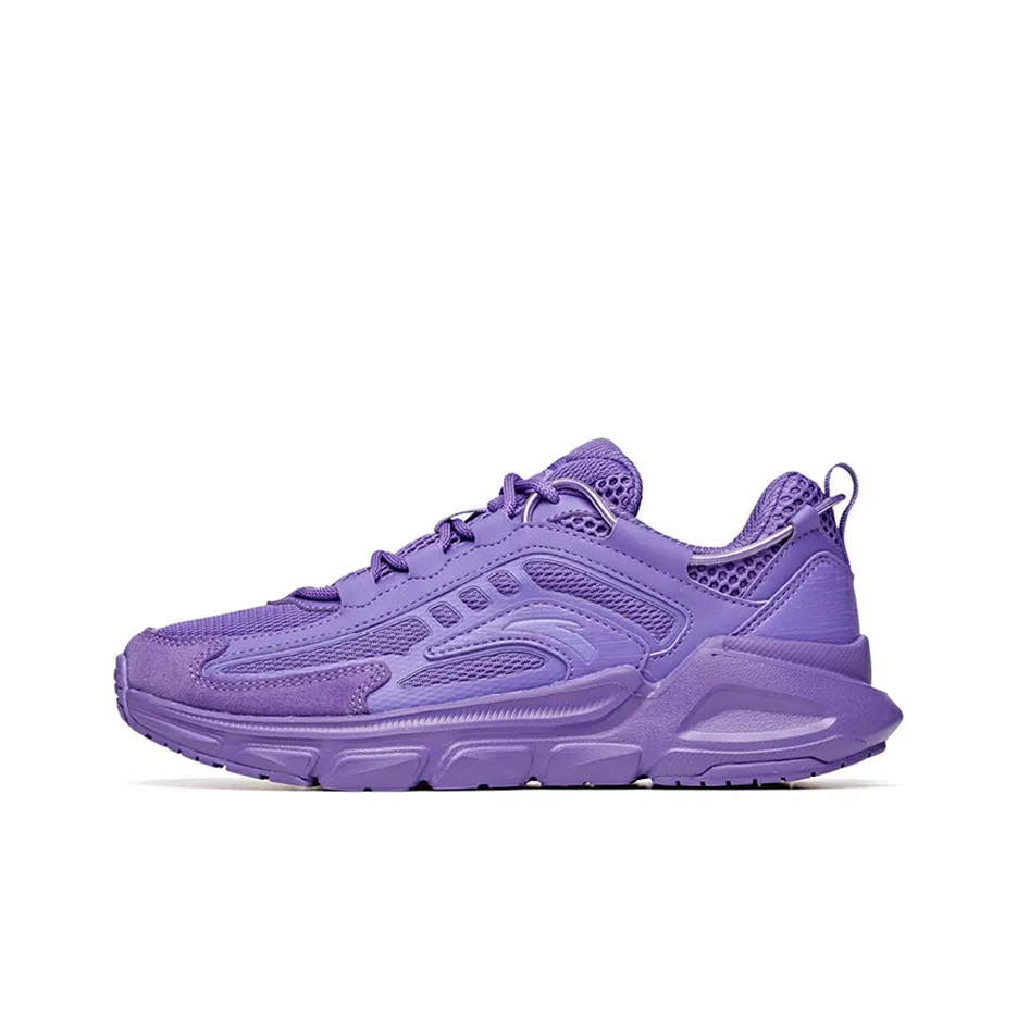 Anta Flying Slip Resistant Breathable Low Top Casual Shoes Women's Light Purple