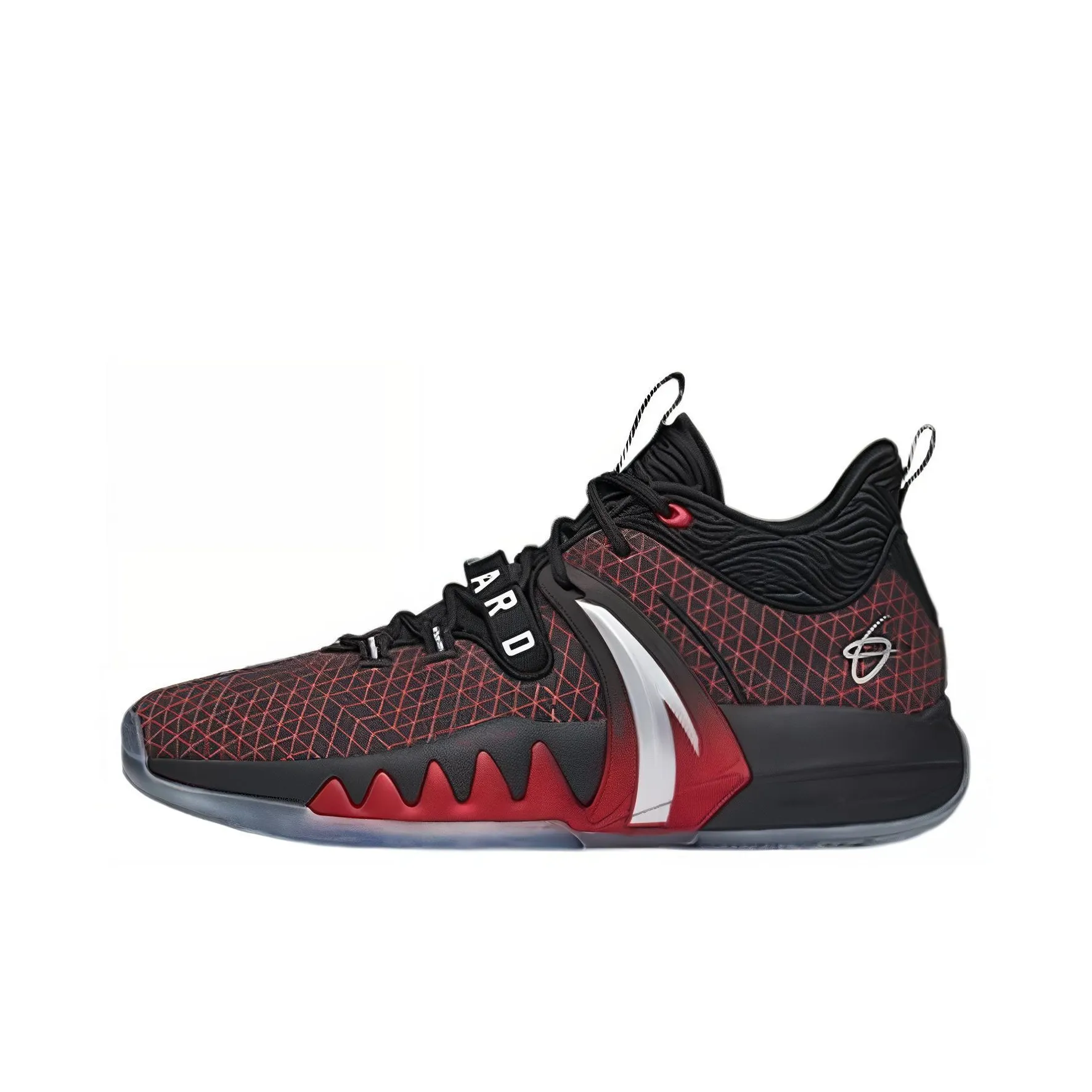 ANTA GH2 Basketball Shoes Men's Mid Top Red/Black