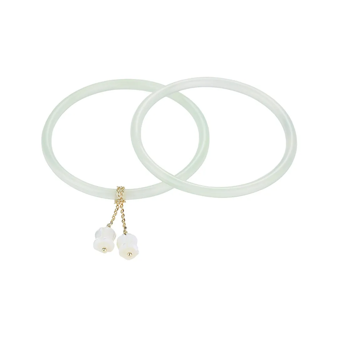 SHARK BABY Processing Chalcedony Bangles Women's