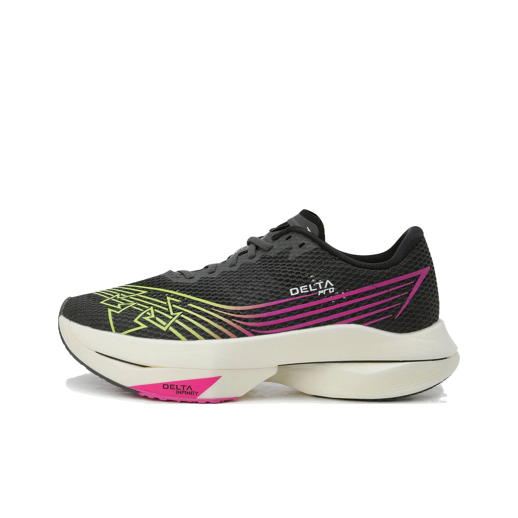 DESCENTE DELTA Anti-Slip Wear-Resistant Breathable Supportive Lightweight Low-Top Running Shoes Unisex Charcoal Black