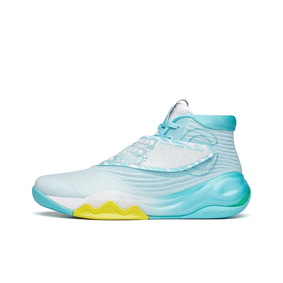 Anta KT6 'Top Of G6' KT Cushioning Anti-Slip And Wear-Resistant High-Top Basketball Shoes Swim Pool Blue