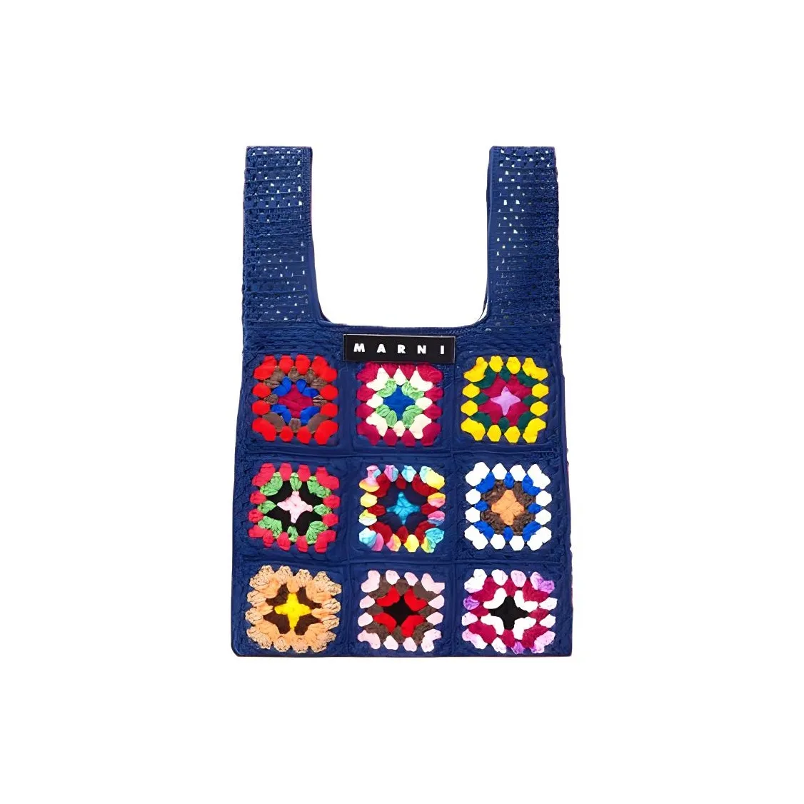 MARNI Акриловая сумка женская синяя многоцветная