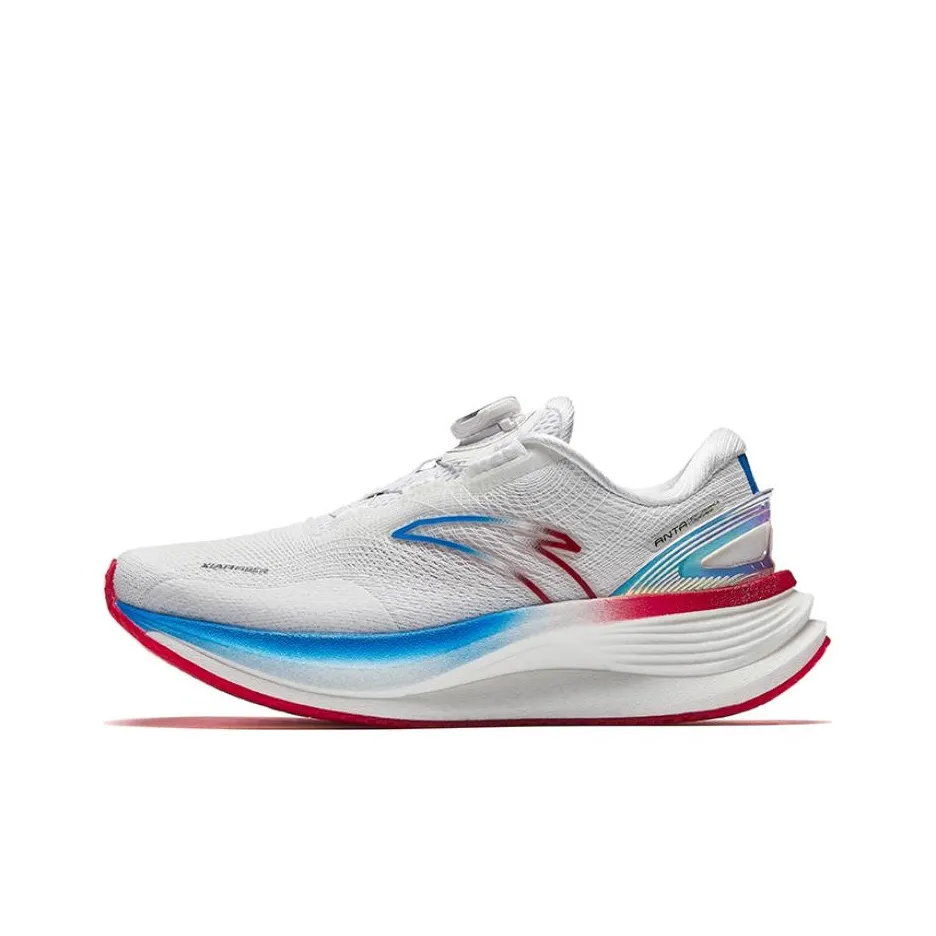 Anta Champion 3rd Gen PRO Wear-Resistant Low-Top Running Shoes Women's White Blue Red
