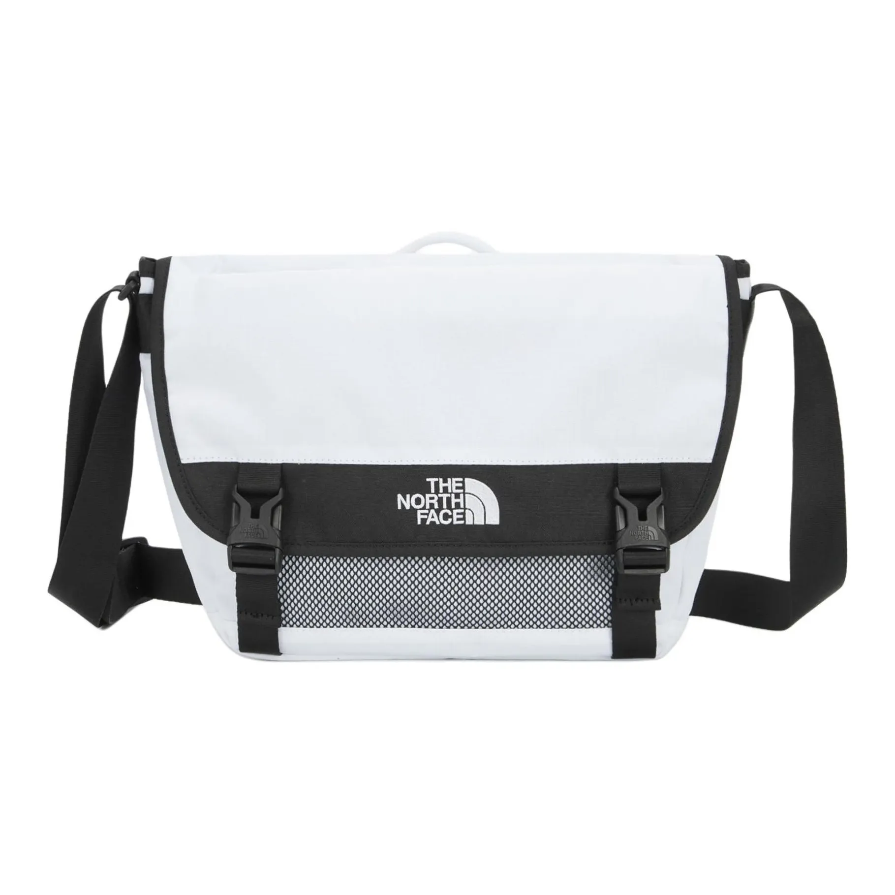THE NORTH FACE 9L One Shoulder Crossbody Outdoor Bag Polyester White & Black Unisex
