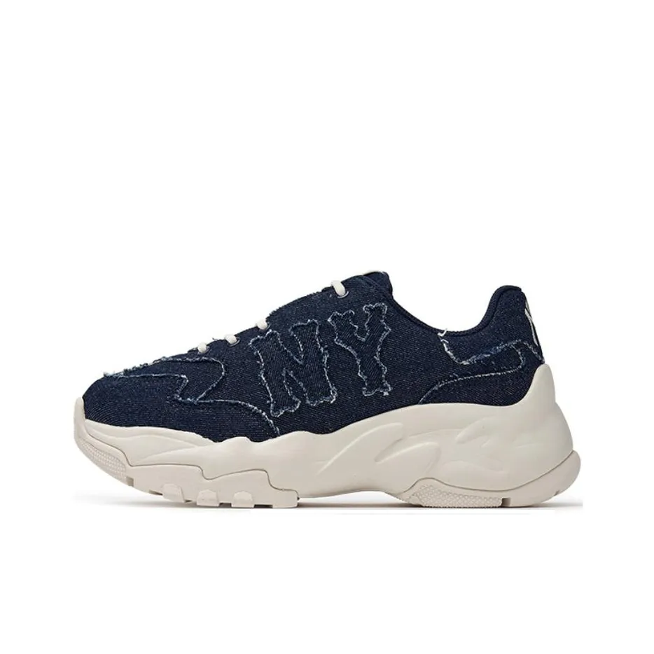 MLB Big Ball Chunky Slip-resistant Abrasion-resistant Low Top Footwear Unisex Dark Blue MLB Big Ball Chunky Противоскользящий Устойчивый к истиранию Низкий Топ Обувь Унисекс Темно-синий