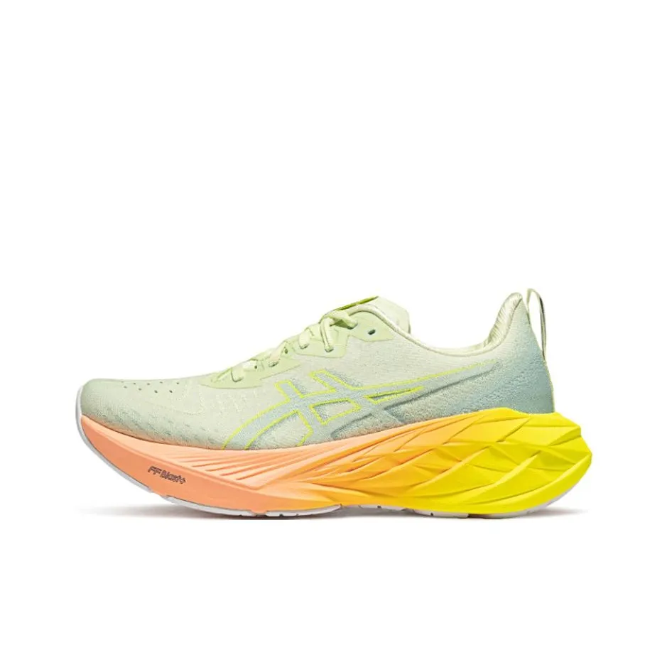 Asics Novablast 4 Paris Cool Matcha Safety Yellow Women's