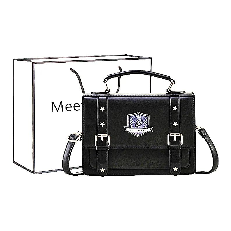 Fitchell ПУ (полиуретан) Одно плечо Сумка Стандартная Женская Черный Светло-синий Белый Темно-коричневый