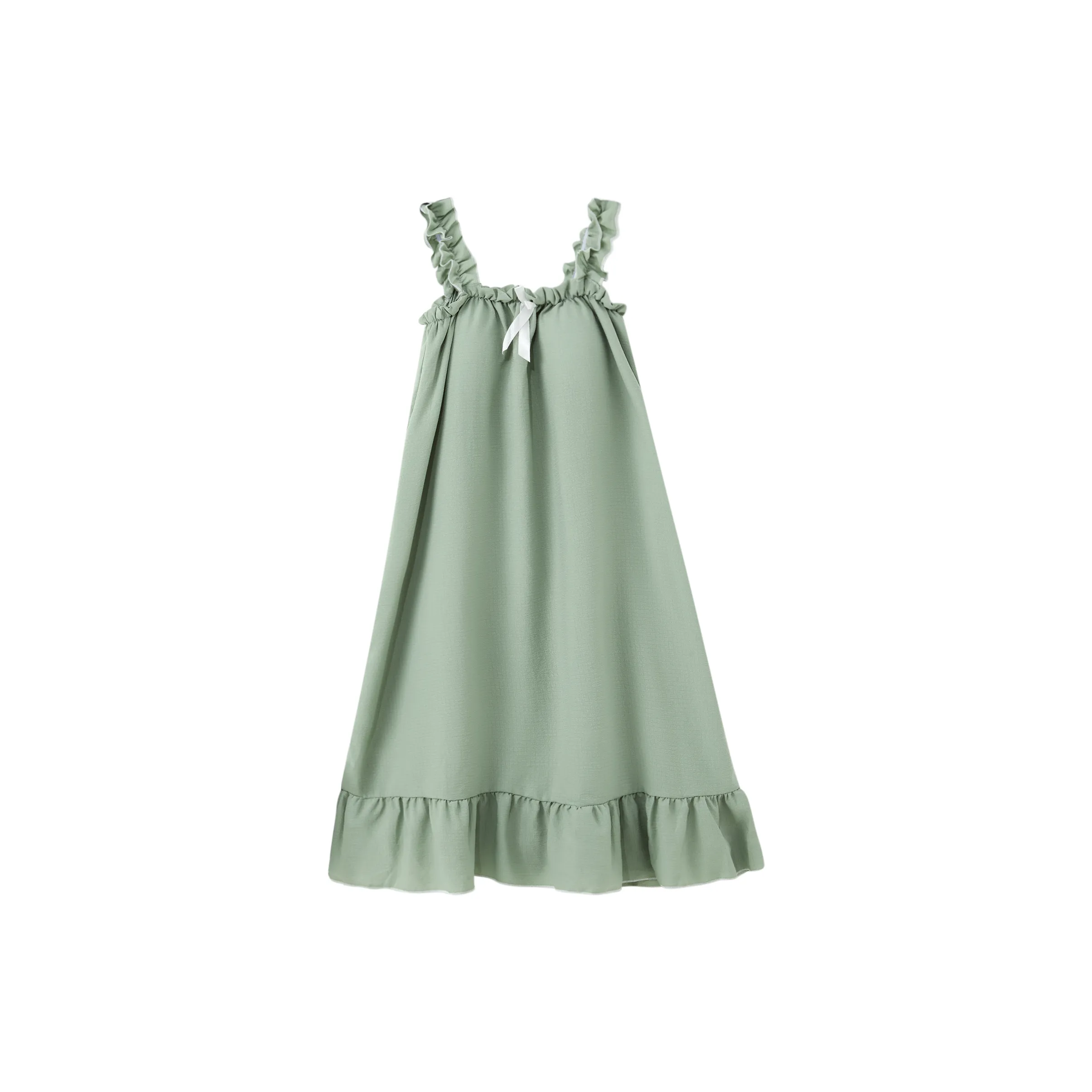 Sleep Nightgown, Students Dormitory Loungewear & Outerwear Ready Women's Mint Green