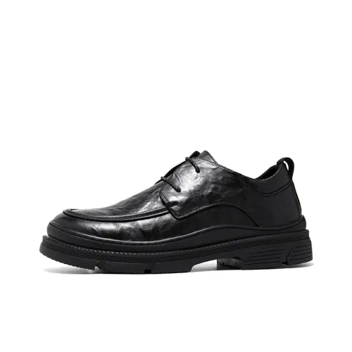 Beidouniao Мужские повседневные туфли Low Top Черные для мужчин