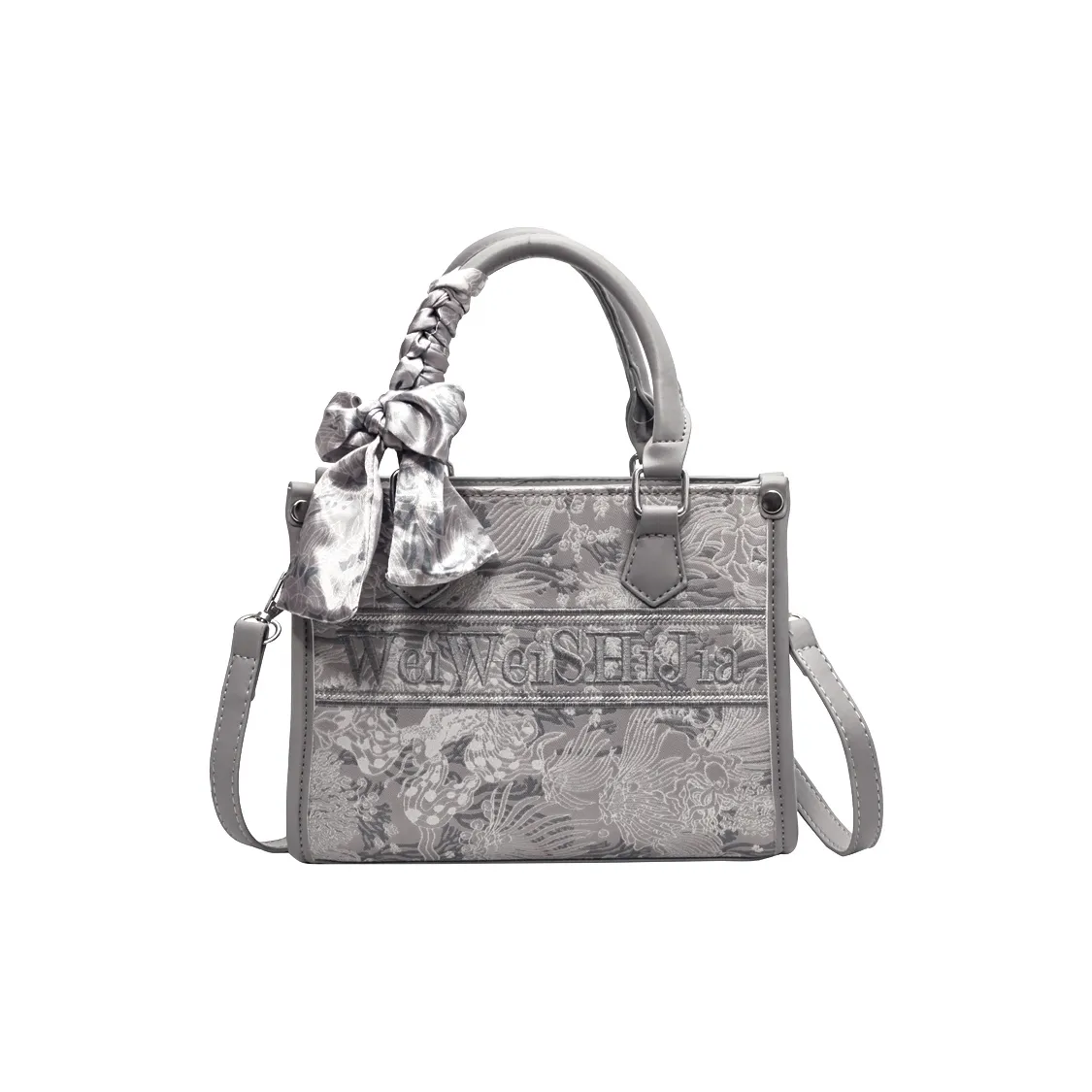 Xuan Xi ПУ (полиуретан) Сумка через плечо Сумка Сумка через плечо Сумка Обычная Женская Серый Розовый