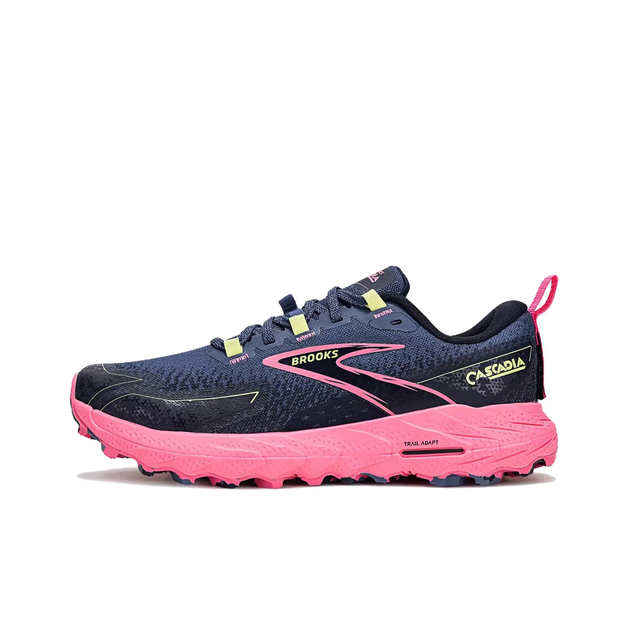 Brooks Anti Slip Wear Resistant Low Top Trail Running Shoes Women's Black Pink